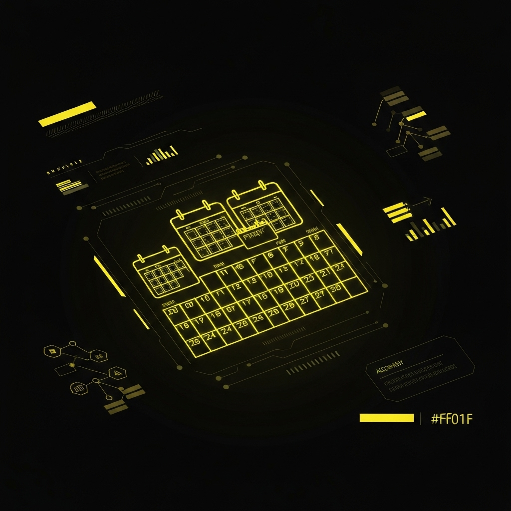 Abstract booking system technology visualization