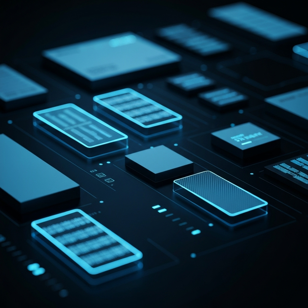 Abstract website technology visualization